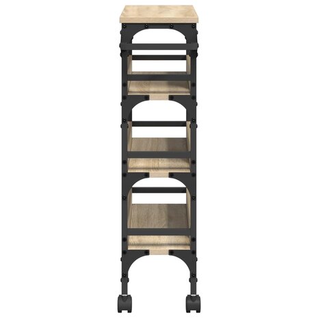 Keukentrolley Sonoma Eiken 53 x 20 x 76 cm Bewerkt hout 7