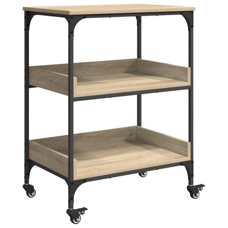 Keukentrolley Sonoma Eiken 60 x 41 x 80,5 cm Bewerkt hout 2