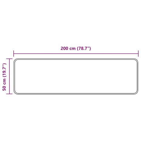 Vloerkleedloper MARSA Geel 50 x 200 cm Polyester en PVC 7