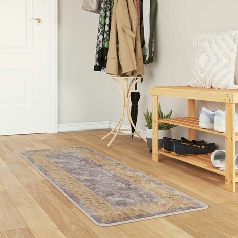 Vloerkleedloper MARSA Grijs 50 x 100 cm Polyester en PVC 1