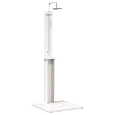 Buitendouche Wit 75 x 76 x 217 cm Massief grenenhout 2