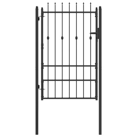 Hekpoort met slot Asten Zwart 150 x 88 cm Staal 2