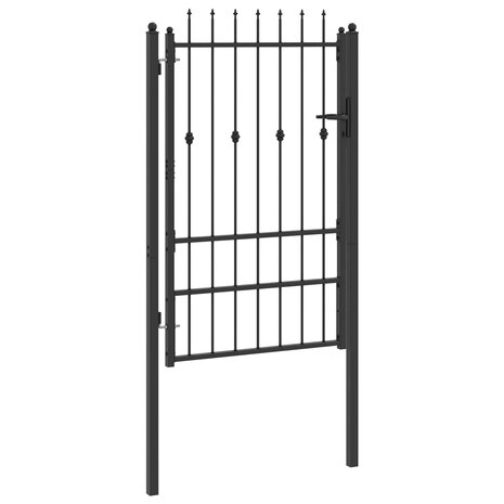 Hekpoort met slot Asten Zwart 150 x 88 cm Staal 3