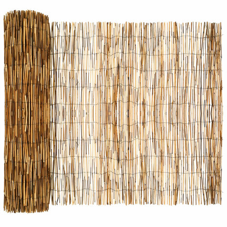 Tuinhek Ge&euml; carboniseerd 600 x 100 cm Riet 2