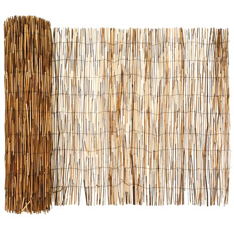 Tuinhek Ge&euml; carboniseerd 500 x 90 cm Riet 2