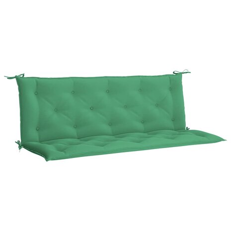 Tuinbankkussen 150x(50+50)x7 cm oxford stof groen 2