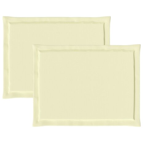 Zitkussens 2 st. Cr&egrave;me 47 x 36 x 2 cm Polyester 6