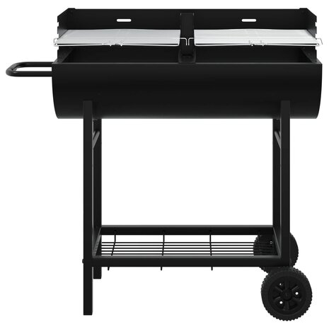 Houtskoolbarbecue Verstelbaar Zwart 96,5 x 42,5 x 88,5 cm 4