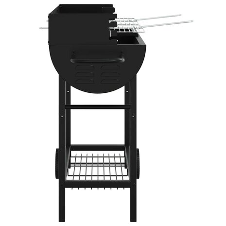 Houtskoolbarbecue Verstelbaar Zwart 96,5 x 42,5 x 88,5 cm 5