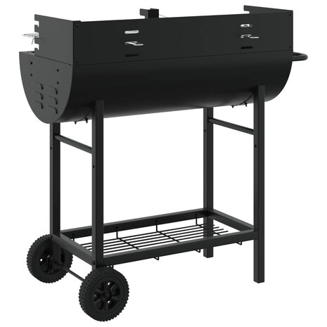 Houtskoolbarbecue Verstelbaar Zwart 96,5 x 42,5 x 88,5 cm 6