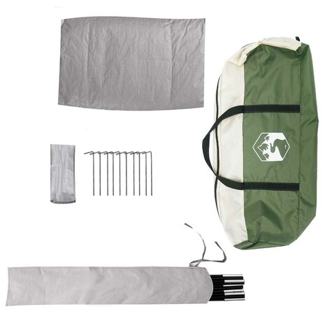 Toilet Tent Groen 10-persoons 185T Polyester met PU Coating 10