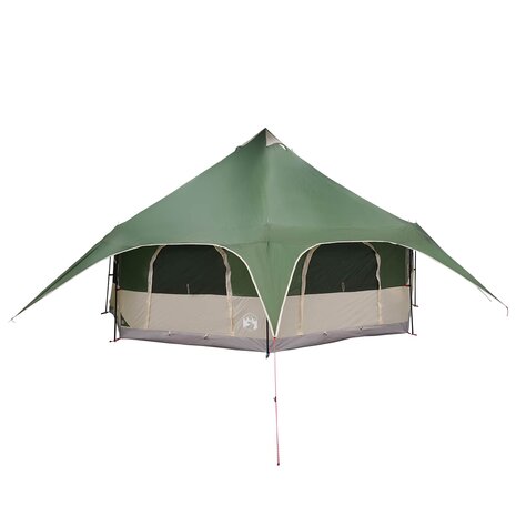 Gezinstent Groen 10-persoons 185T Polyester met PU Coating 4