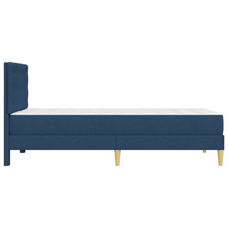 Bedframe met matras met hoofdeinde Blauw 80 x 200 cm Stof 7