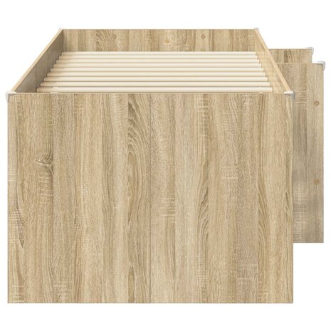 KinderHalfhoogslaper met ladder Sonoma 90 x 200 cm Bewerkt hout 6