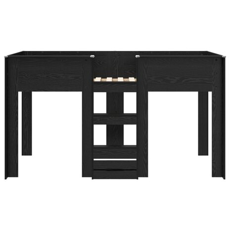 Stapelbed voor Kinderen Zwart Eiken 75 x 190 cm Bewerkt hout 5