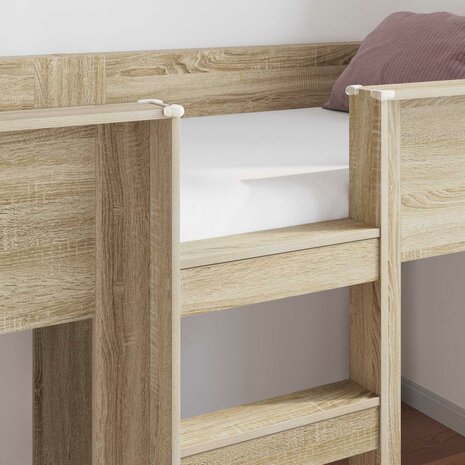 Stapelbed voor Kinderen Sonoma Eiken 75 x 190 cm Bewerkt hout 3