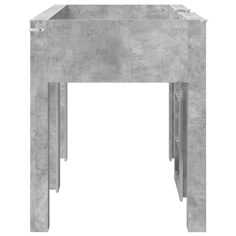 Stapelbed voor Kinderen Beton Grijs 75 x 190 cm Bewerkt hout 6
