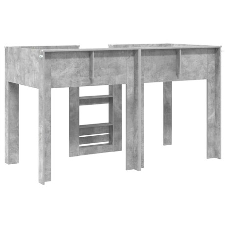 Stapelbed voor Kinderen Beton Grijs 75 x 190 cm Bewerkt hout 7