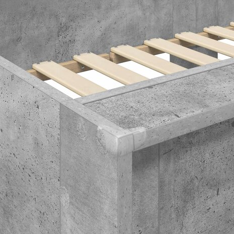 Stapelbed voor Kinderen Beton Grijs 75 x 190 cm Bewerkt hout 8