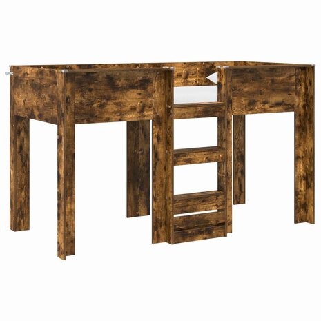Stapelbed voor Kinderen Gerookt eiken 75 x 190 cm Bewerkt hout 2