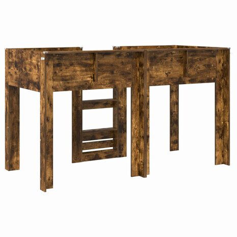 Stapelbed voor Kinderen Gerookt eiken 75 x 190 cm Bewerkt hout 7
