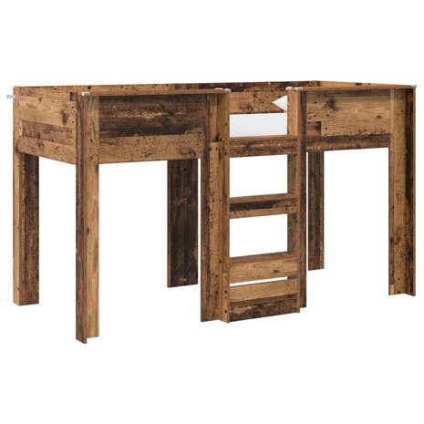 Stapelbed voor Kinderen Oudhout 75 x 190 cm Bewerkt hout 2