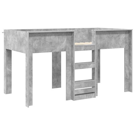 Stapelbed voor Kinderen Beton Grijs 80 x 200 cm Bewerkt hout 4