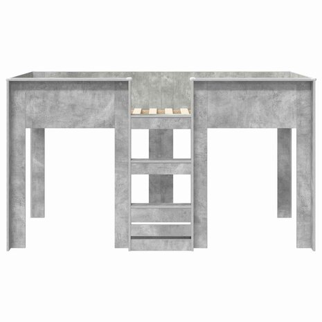 Stapelbed voor Kinderen Beton Grijs 80 x 200 cm Bewerkt hout 5