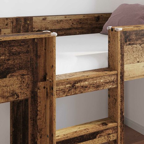 Stapelbed voor Kinderen Oudhout 80 x 200 cm Bewerkt hout 3