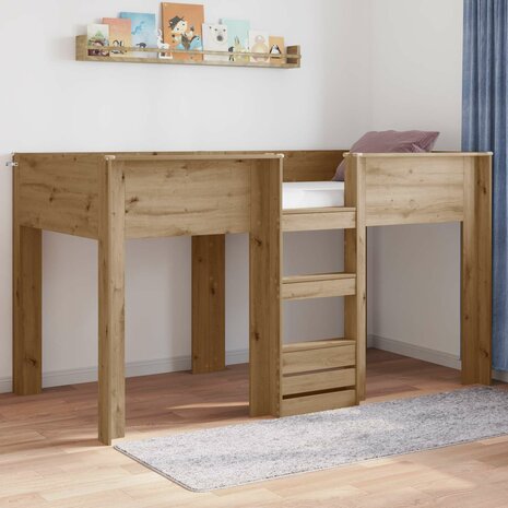 Stapelbed voor Kinderen Artisan Eiken 80 x 200 cm Bewerkt hout 1