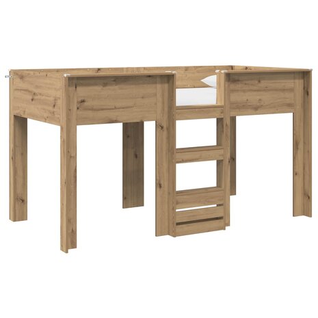 Stapelbed voor Kinderen Artisan Eiken 80 x 200 cm Bewerkt hout 2