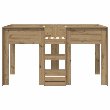 Stapelbed voor Kinderen Artisan Eiken 80 x 200 cm Bewerkt hout 5