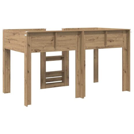Stapelbed voor Kinderen Artisan Eiken 90 x 200 cm Bewerkt hout 7