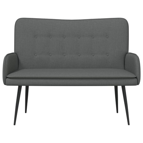 2-Zits Sofa Donkergrijs 115 x 61 x 87 cm Stof 4