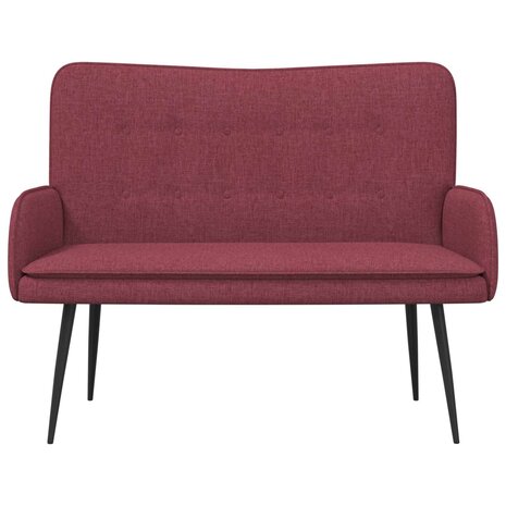 2-Zits Sofa Wijnrood 115 x 61 x 87 cm Stof 4