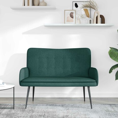 2-Zits Sofa Donkergroen 115 x 61 x 87 cm Stof 3