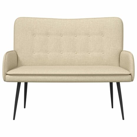 2-Zits Sofa Cr&egrave;me 115 x 61 x 87 cm Stof 4