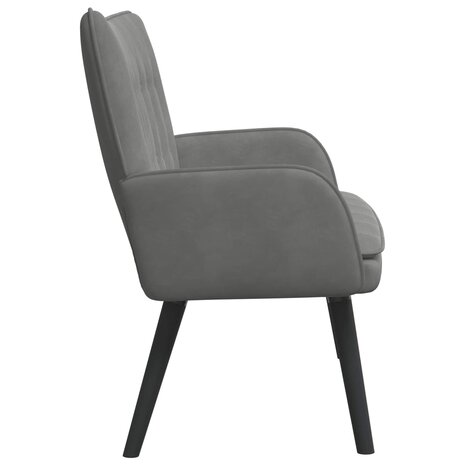 Twee Persoons Sofa Donkergrijs 115 x 61 x 87 cm Fluweel 5