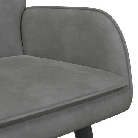 Twee Persoons Sofa Donkergrijs 115 x 61 x 87 cm Fluweel 7