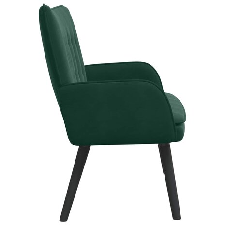 Twee Persoons Sofa Donkergroen 115 x 61 x 87 cm Fluweel 5