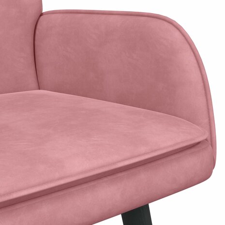 Twee Persoons Sofa Roze 115 x 61 x 87 cm Fluweel 7