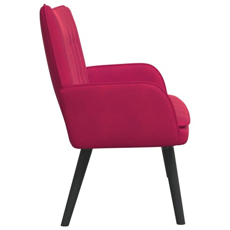 Twee Persoons Sofa Wijnrood 115 x 61 x 87 cm Fluweel 5