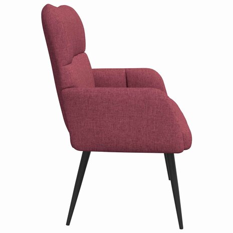 Twee Persoons Sofa Wijnrood 115 x 61 x 87 cm Stof 5