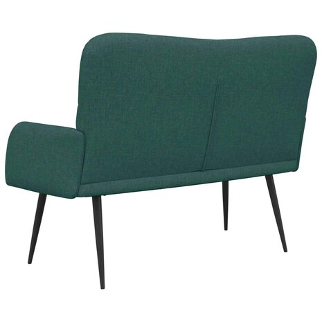 Twee Persoons Sofa Donkergroen 115 x 61 x 87 cm Stof 6