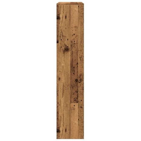 Kamerscherm / boekenkast 143,5x29x143,5 cm hout oud hout 6