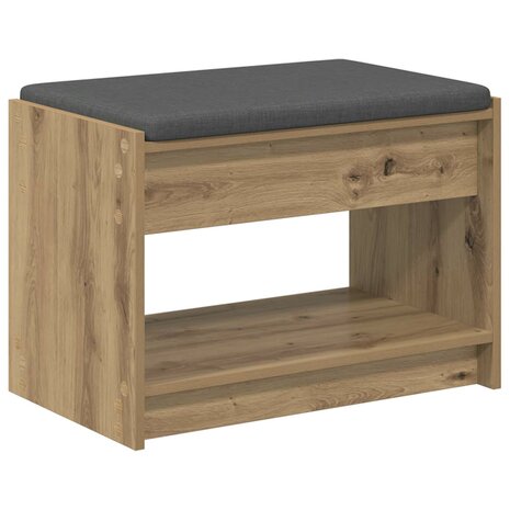 Halbank met kussen met plank Artisan Eik 63 x 38 x 45 cm 2