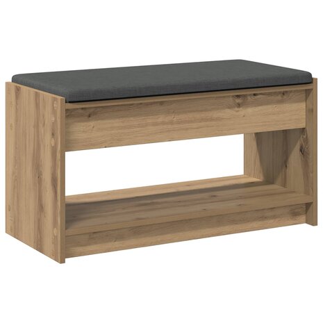 Halbank met kussen met plank Artisan Eik 83 x 38 x 45 cm 7