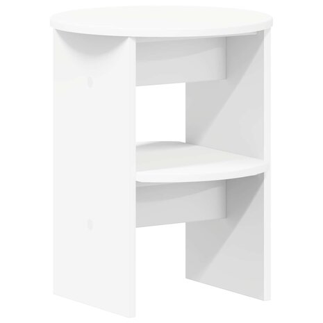 Bijzetkast 2 pcs Wit &Oslash;40 x 50 cm Geconstrueerd hout 4