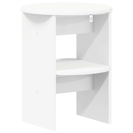 Bijzetkast 2 pcs Wit &Oslash;40 x 50 cm Geconstrueerd hout 7