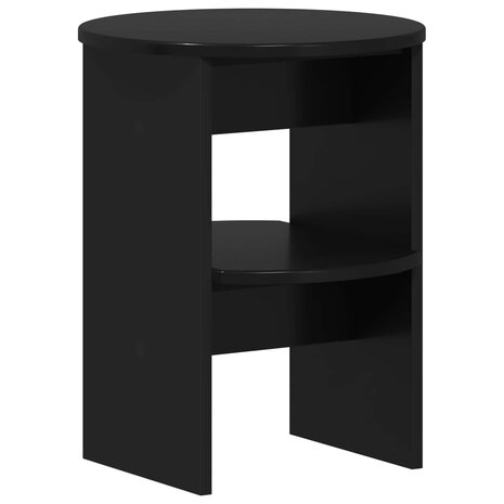 Bijzetkast 2 pcs Zwart &Oslash;40 x 50 cm Geconstrueerd hout 4